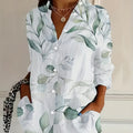 wholesale women's long-sleeved shirts, trendy all-season shirts with popular cross-border print designs, dropshipping available