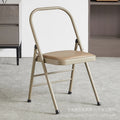 Folding chair - portable backrest chair for home, dorm, office, bedroom, and dining - ideal for college students and meetings