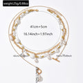 Pearl sweater chain wholesale european and american cross-border light luxury high-end necklace women's french retro stacked long clavicle chain