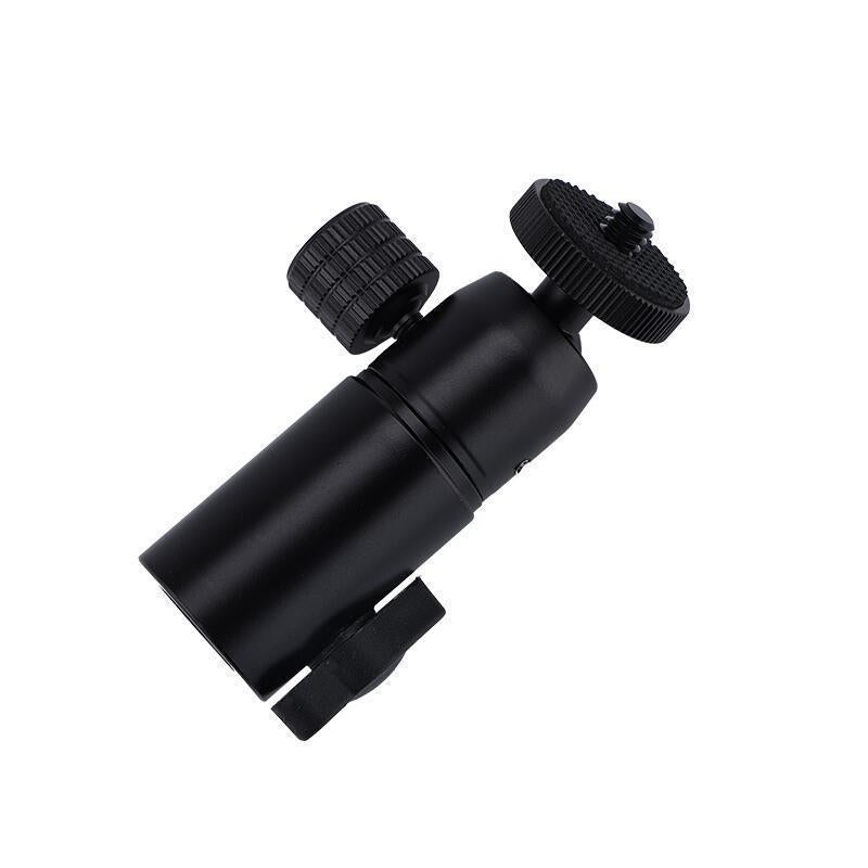 360° ball head camera mount with flash bracket - type b flash holder, fixed-type trigger mount
