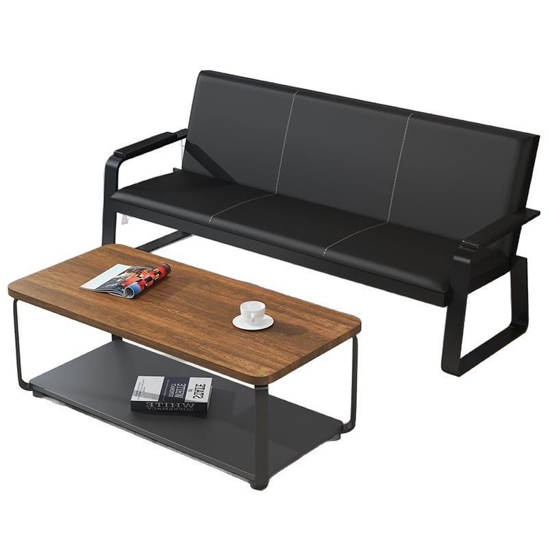 Business office chair bench sofa coffee table combination modern stool business sofa chair reception chair negotiation chair
