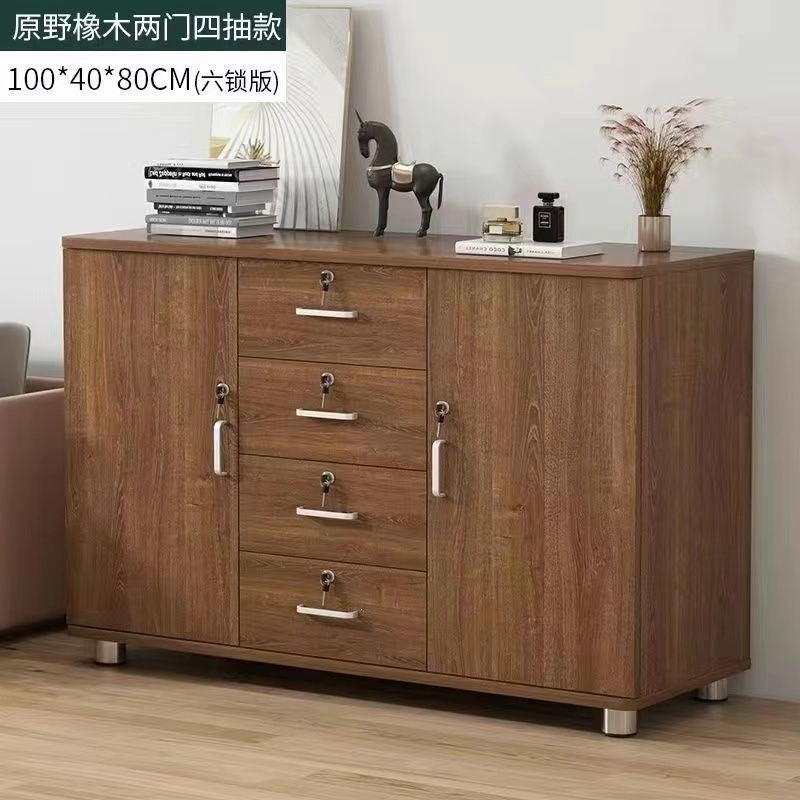 Office file cabinet with lock, storage cabinet, drawer storage cabinet, low cabinet, movable storage cabinet, balcony storage cabinet