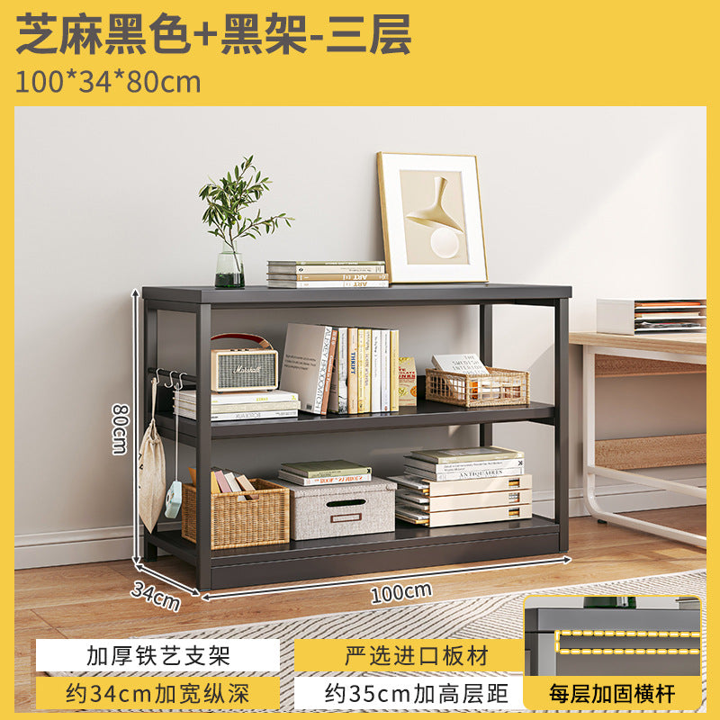 Shelf Shelf Floor Office Multi-layer Storage Shelf Locker Next to Desk Low Cabinet Household Shelf Display Cabinet