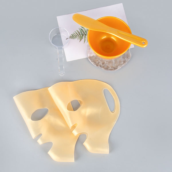Set of silicone mask cover, ear-hanging anti-skid and anti-drop 3D fixed stuffy application to promote absorption mask auxiliary protective cover