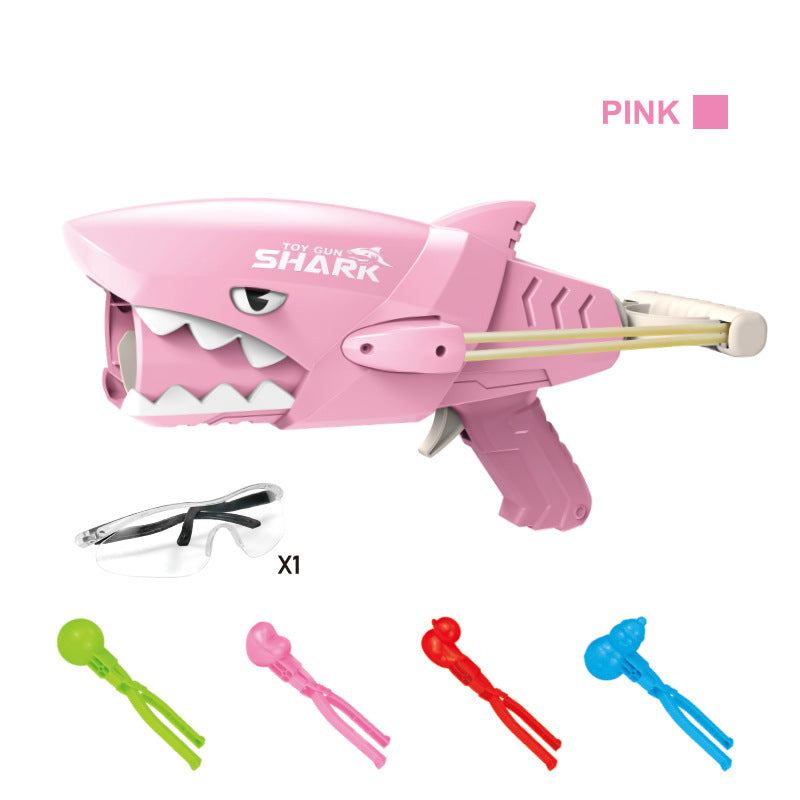 【customizable】snowball maker toy shark snowball launcher gun outdoor snow play snowball fight snowball launcher