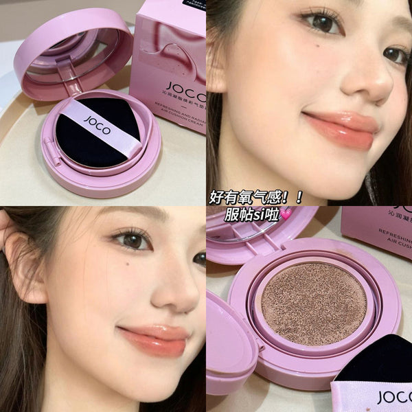 JOCO Qinrun Cream Revitalizing Air Cushion Cream Concealer Makeup Holding Waterproof bb Moisturizing Not easy to take off makeup Affordable women's belt replacement