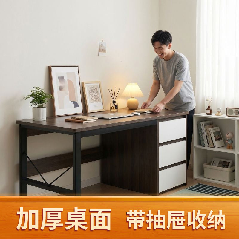 Long computer desk desktop home writing desk simple office desk minimalist modern bedroom study table