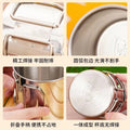 304 stainless steel outdoor folding cup - portable cup with handle, camping mug with hanging loop, outdoor camping cup