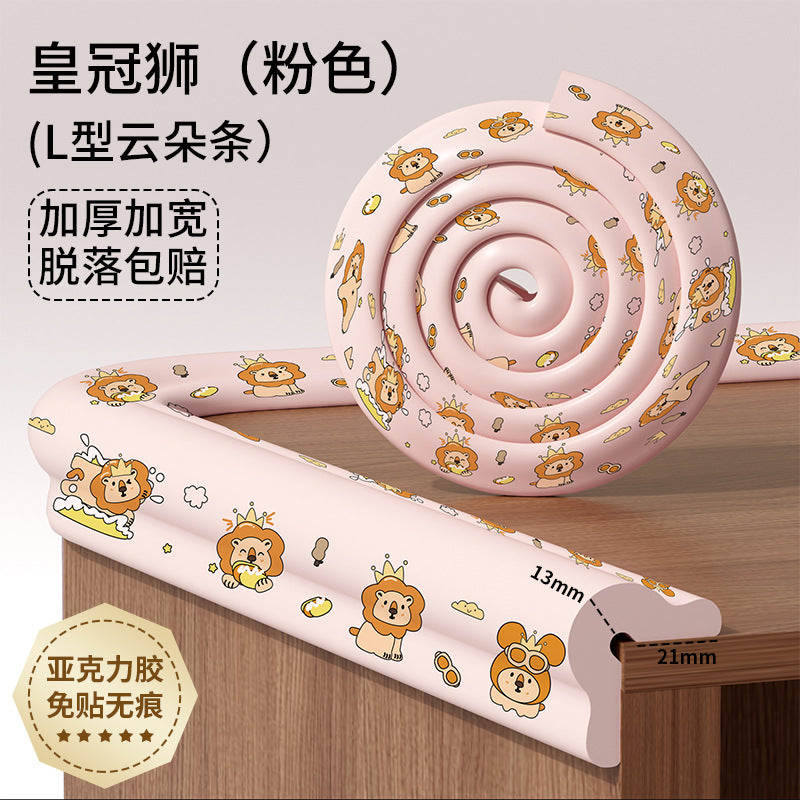 Printed baby thickened anti-collision strips, infant home use, children's anti-bump and anti-collision stickers, kindergarten table corner protectors