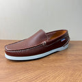 Men's loafers casual leather slip-on shoes - simple style, business commute, plus size available - real product photos