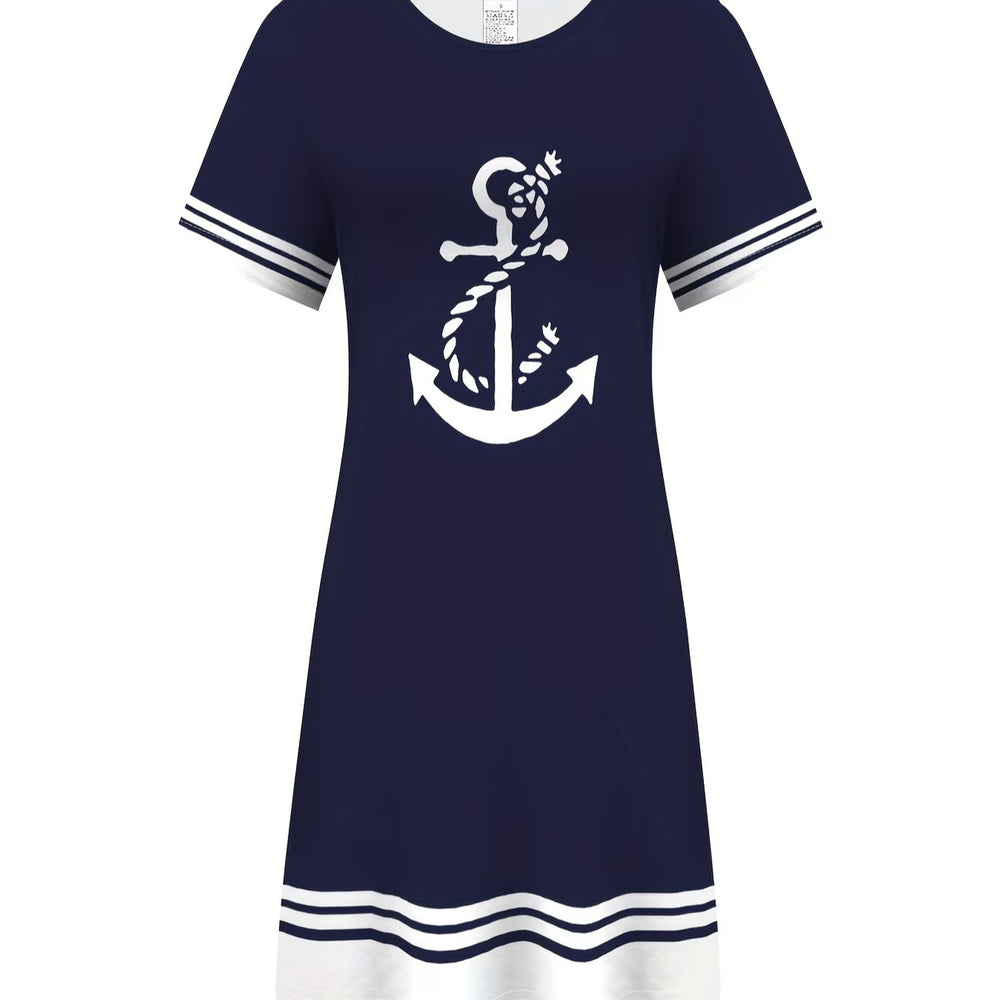 wholesale women's short-sleeved dresses, fashionable women's dresses for spring, summer, and autumn, new cross-border printed designs