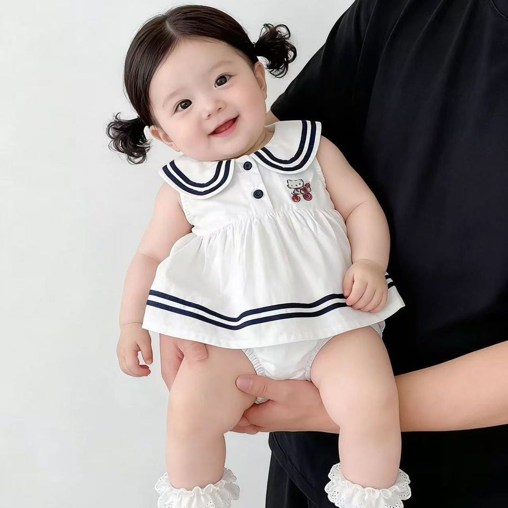 Spring sweet dress baby girl infant romper princess dress spring first birthday party outfit bodysuit dress