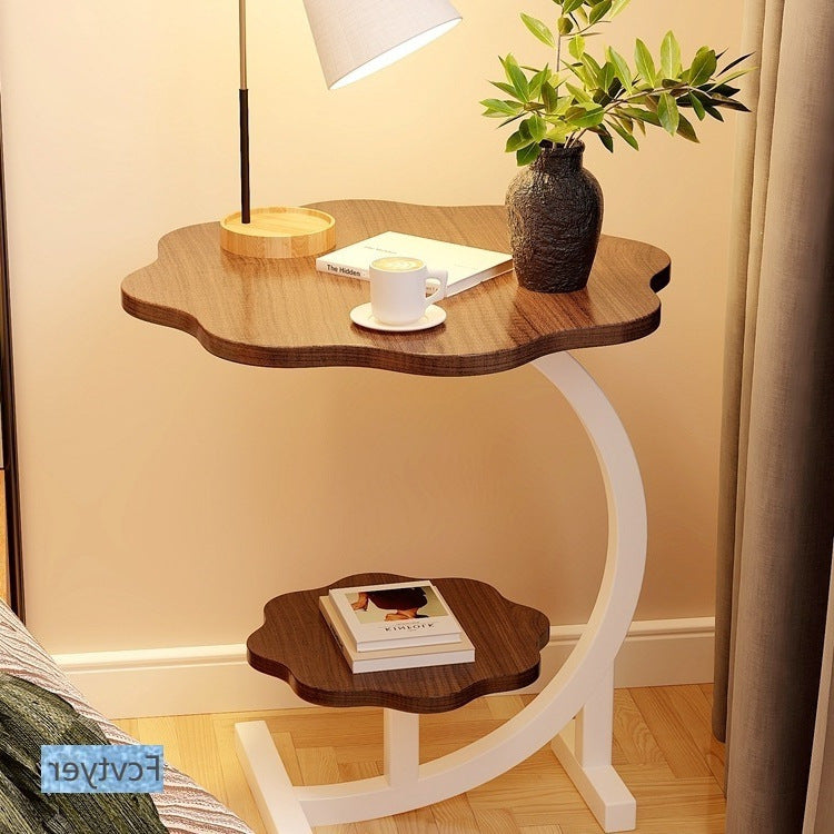 Simple bedroom bedside cabinet solid wood for home storage rack bedroom bedside cabinet replacement living room small side table assembly