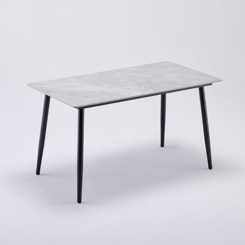 Nordic light luxury sintered stone dining table - modern minimalist design for small spaces - direct from the manufacturer - multiple sizes available