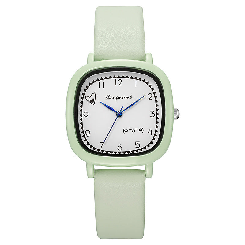 Shangmei cross-border small fresh and good-looking girl heart best friend exam watch primary and secondary school students simple square watch