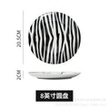 European-style popular creative ceramic dessert plate, three-layer skewer plate, snack plate, pastry plate, afternoon tea special flat plate
