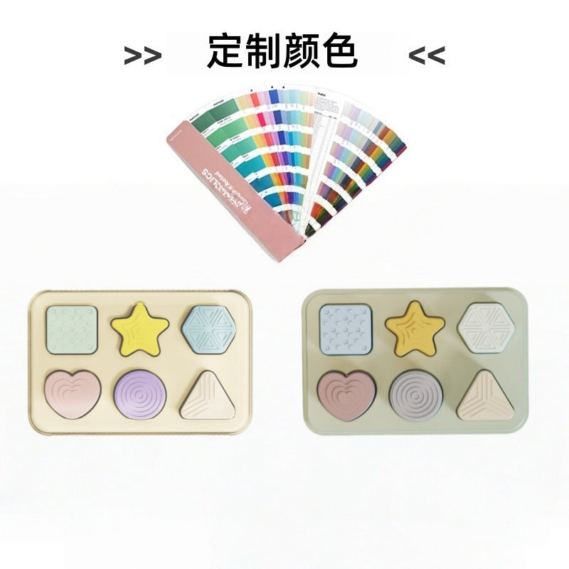 Early learning teething blocks - educational puzzle toys for toddlers - silicone puzzle toys - customizable