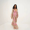 Dresssummerexport styleelegantelegance chiffonhalter sleeveless high waisttie backa-shaped long skirt