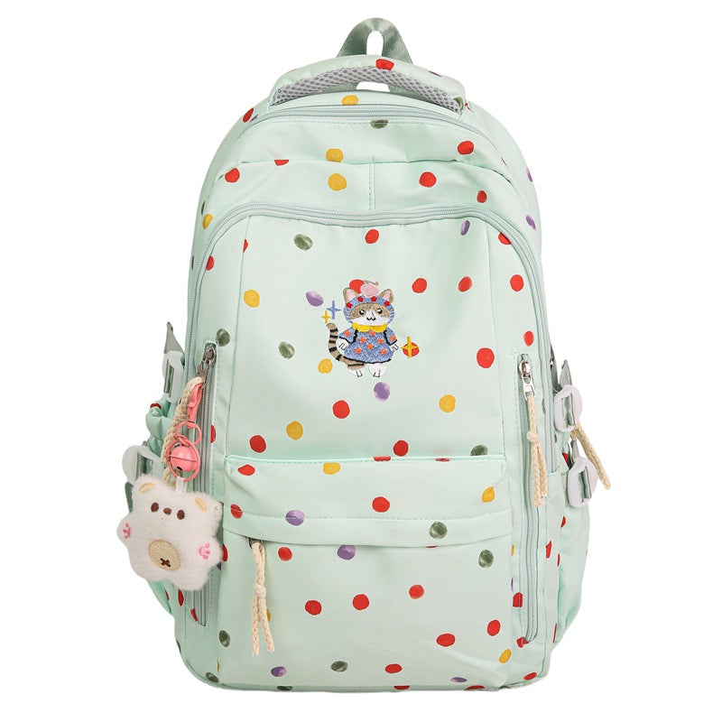 Small fresh Korean version backpack new simple female student schoolbag large capacity lightweight backpack