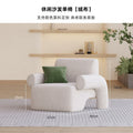 Living room simple modern cream style rental house fabric sofa straight row accessible luxury bedroom douyin popular cloud sofa