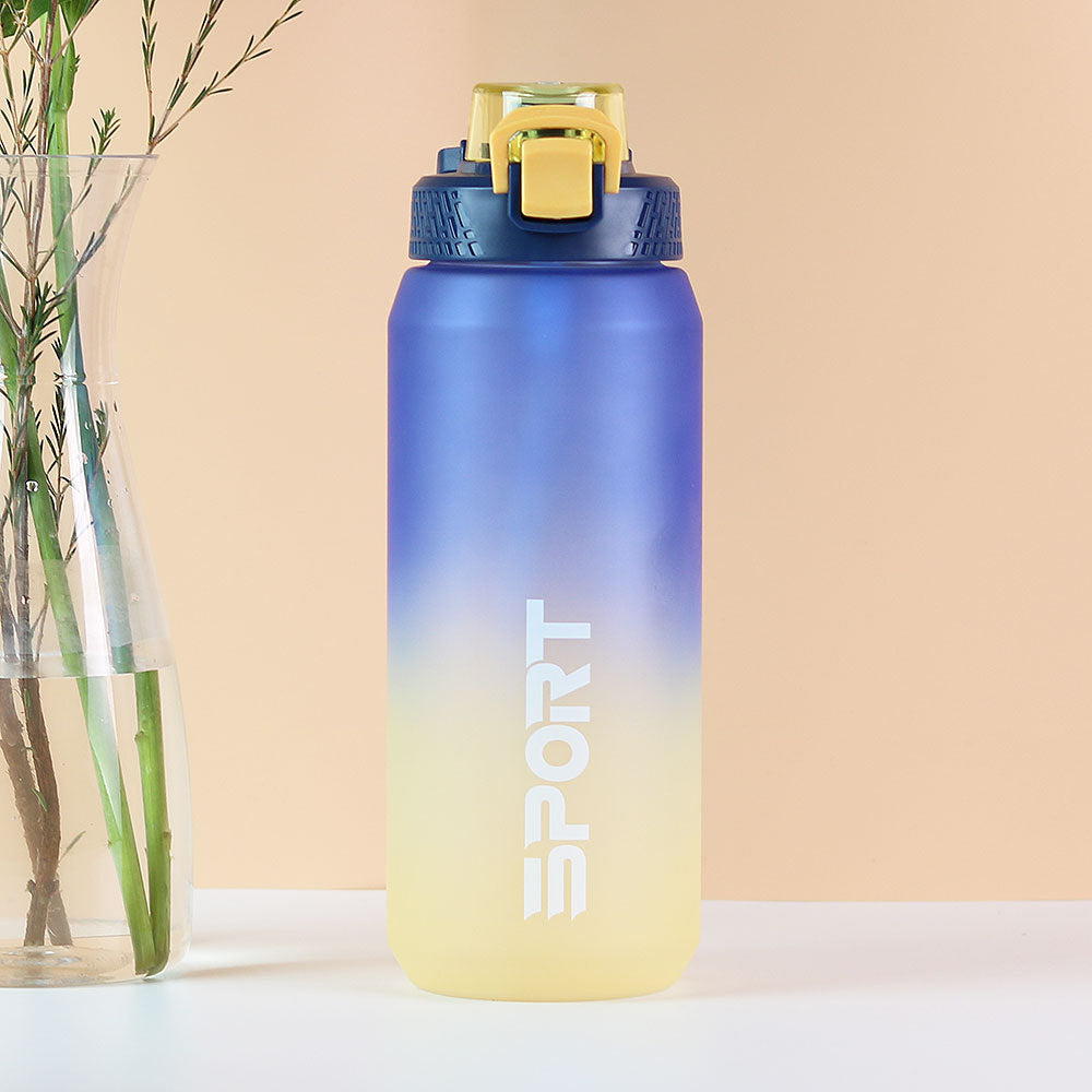 Factory custom plastic water bottle - large capacity sports water bottle - fitness - cross-border - minimalist straw cup - extra large capacity