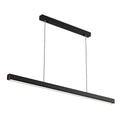 Modern minimalist integrated linear dining table/bar counter pendant light - eye-caring fixture for office, restaurant, and dining room
