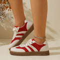 Export color matching retro sneakers outwear autumnew arrival round toe low-top sneakers plus sizecasual german training shoes