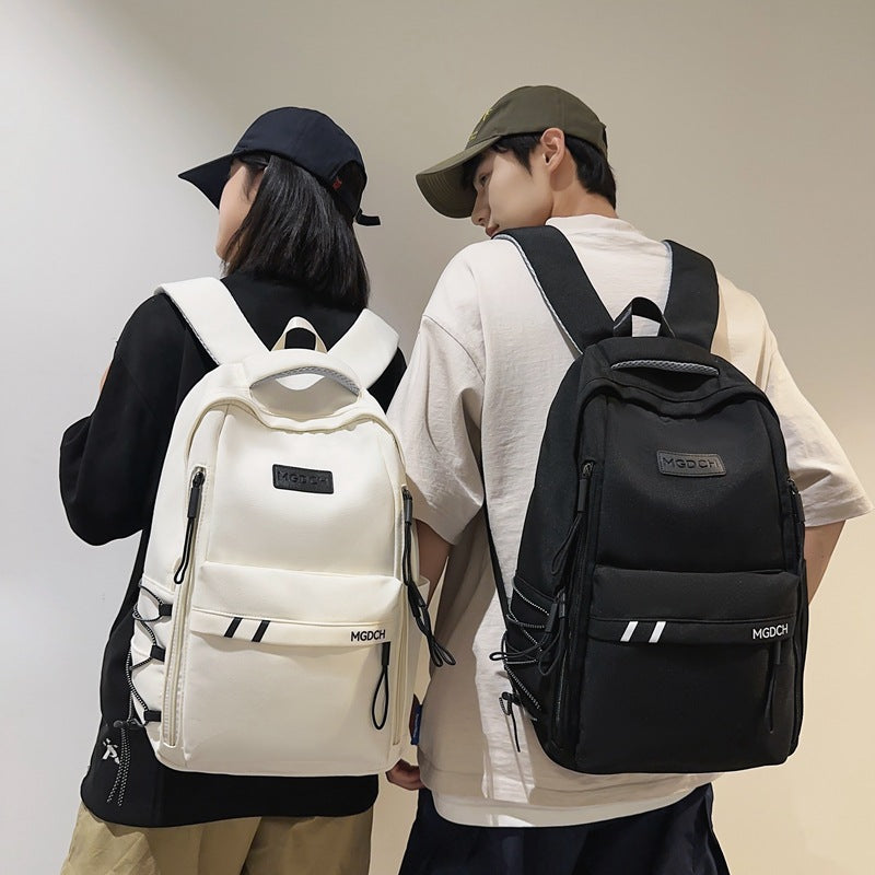 Schoolbag Female College Students Japanese Hong Kong Style Large Capacity Backpack Male High School Students Middle School Students Leisure Travel Backpack Tide