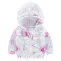 Summer kids' sun protection clothing, boys' and girls' outdoor outerwear, baby beach sunscreen hoodie, air conditioning shirt - dropshipping available