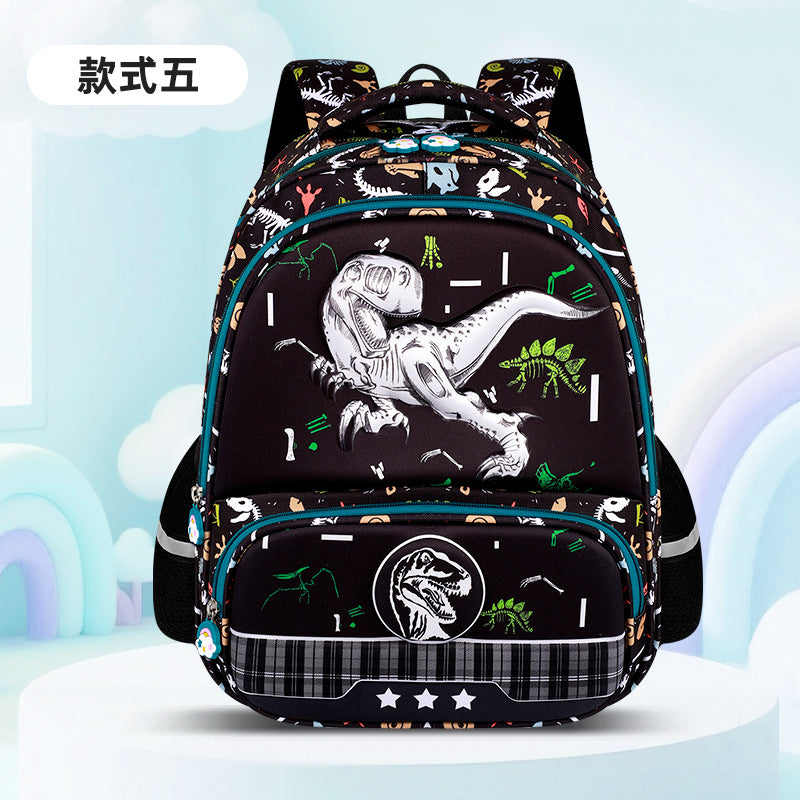 2025 new cute cartoon kids' backpack - large capacity, multi-compartment, lightweight, spine-protecting backpack for grades 1-3