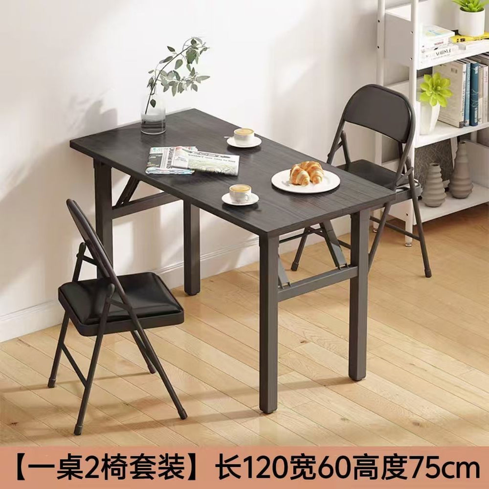 Easy-to-assemble folding desk - no assembly required - perfect for home, living room, dining room, bedroom, or office