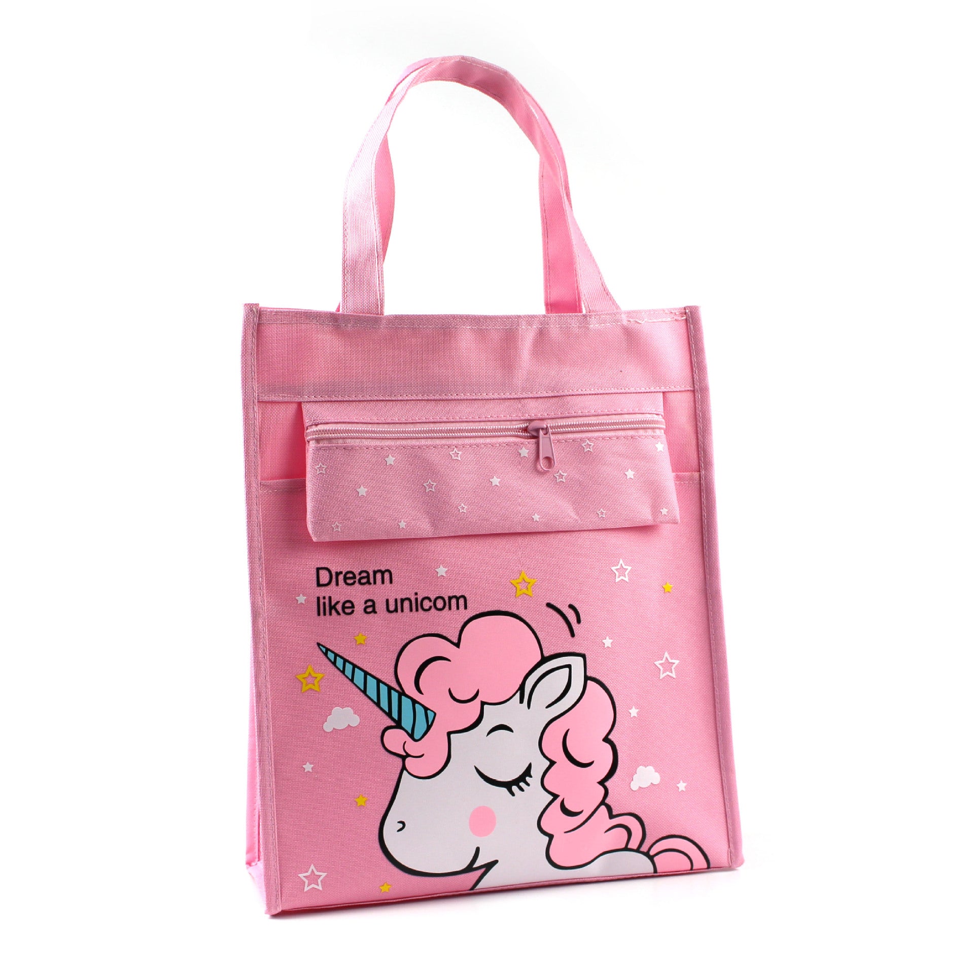 Student tutoring bag animation cartoon large capacity pencil bag primary school student tote bag canvas nylon multi-functional tutoring bag
