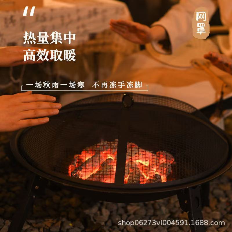 Factory wholesale portable bbq grill outdoor camping bbq rack for home fire pit cooking tea picnic barbecue grill barbecue rack