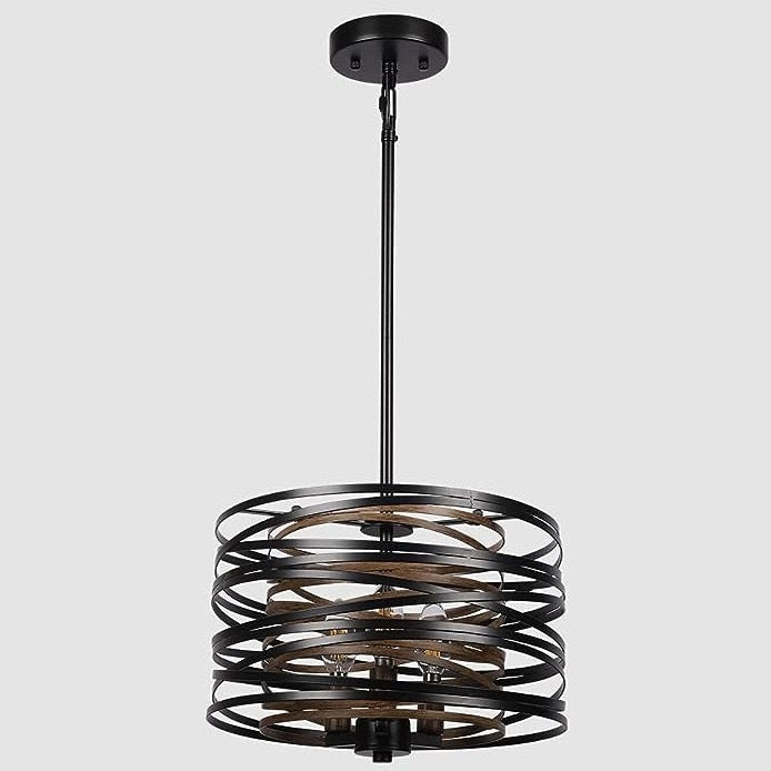 Creative personality bar restaurant chandelier Nordic industrial style restaurant light Modern simple wrought iron chandelier