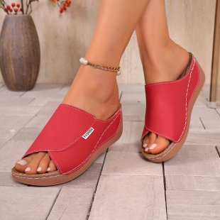 summer new arrival: plus-size wedge heel slippers for women (sizes 36-43). wholesale available. dropshipping to  and