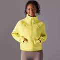 New solid color autumn/winter sweatshirt - loose fit, fleece-lined, warm yoga casual jacket, outdoor sports loose long sleeve top