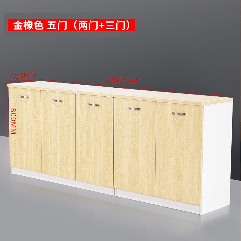 Low cabinet storage unit, minimalist modern office furniture, wooden low cabinet, office cabinet, file cabinet set
