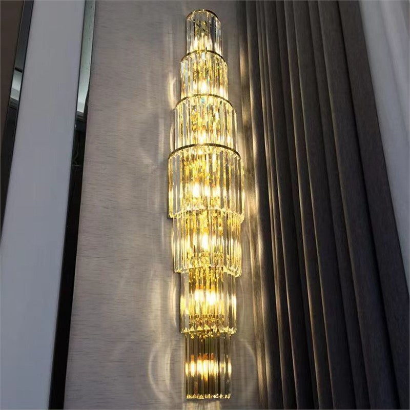 New arrivalaccessible luxury crystal wall lamp popular bedside living room background wall corridor aisle casualclassy wall lamp