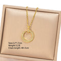 [titanium steel] cross-border popular full diamond nail necklace for women, fashionable and versatile, high-end copper inlaid zirconium clavicle chain accessories
