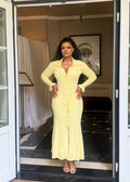 French chic knitted dress -  autumn/winter new arrival - high-end long sleeve, cinched waist, elegant dress