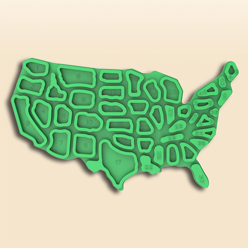 Cross-border Sensory Activity Board Silicone Decompression Toy Educational Children's Sensory Activity Decompression Board