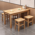 Solid wood dining table, fast food table and chairs, noodle restaurant dining table and chairs, rectangular table, square dining table, food stall, snack bar dining table