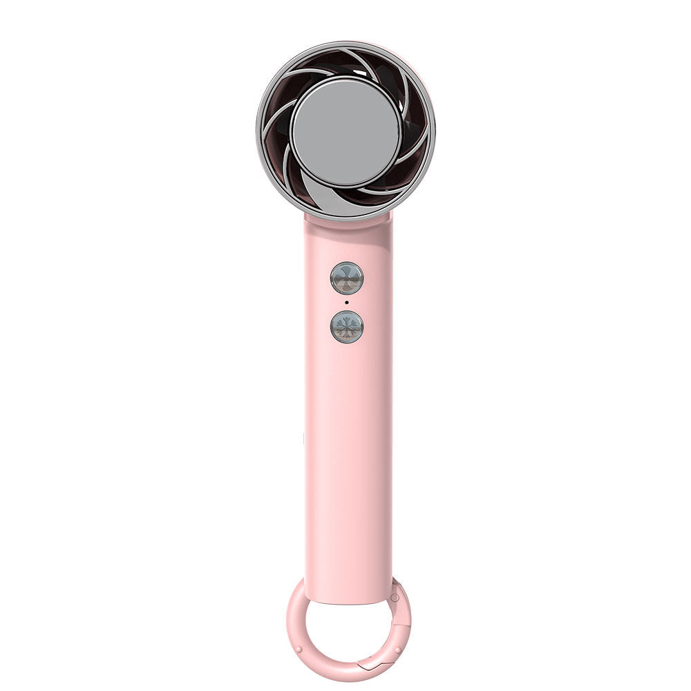 new arrival folding cooling fan usb rechargeable multi-function outdoor handheld carabiner ice compress fan wholesale