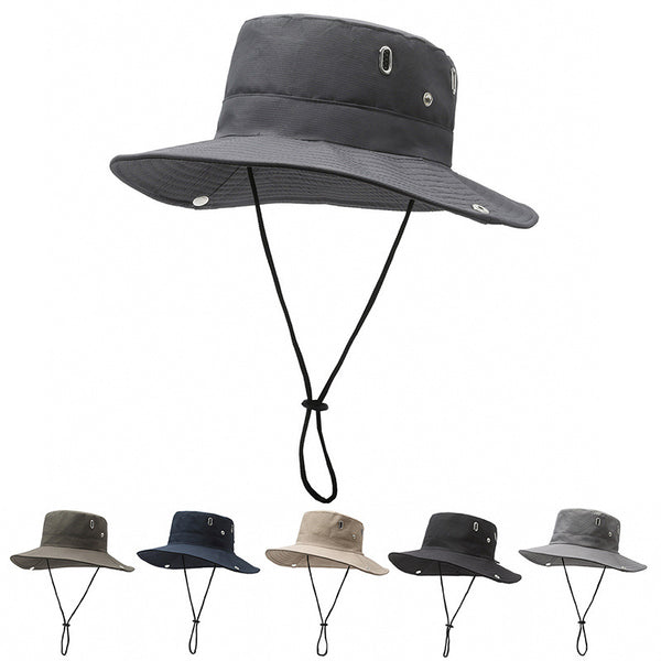 Men's bucket hat fishing outdoor visor wild camping basin hat construction site sun protection hat large brim hat