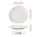 8inch plate-transparent glaze