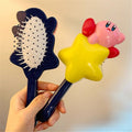 Cute kirby air cushion comb - anti-static, cartoon design, girly massage comb for home use, kids & girls