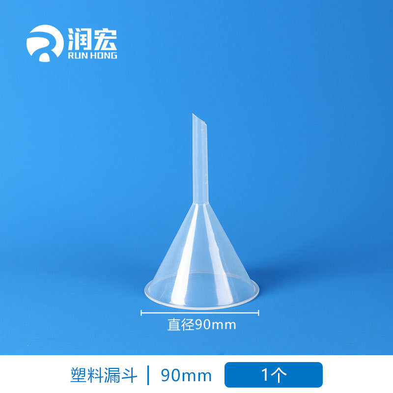 Plastic funnel 60mm90mm triangular funnel conical funnel chemical experiment filter funnel large quantity discount