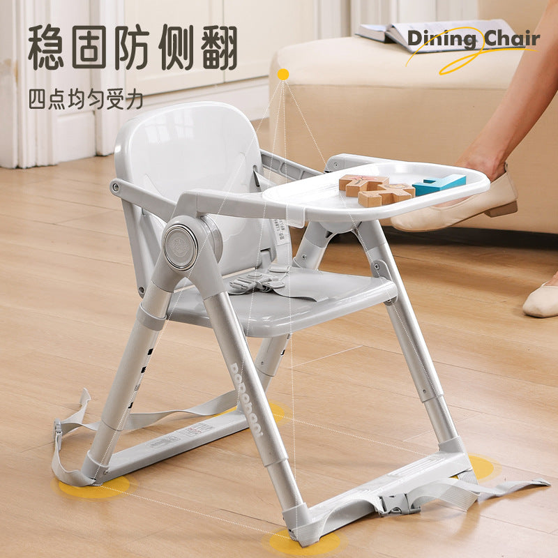 Adjustable children's dining chair Multifunctional foldable eating chair Household portable baby table seat customization