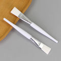 Beauty mask brush, mask application tool, mask mixing brush, soft bristle spa brush, white handle makeup brush, 16cm standard aluminum ferrule