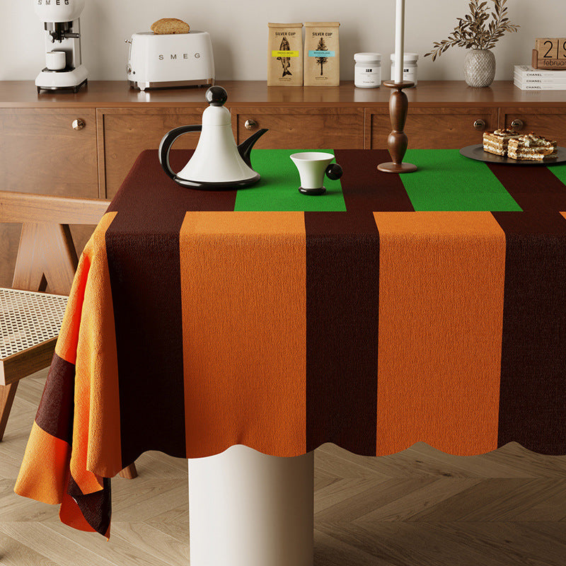 New dopamine tablecloth - creamy style fabric, high-end light luxury living room coffee table home desktop protector